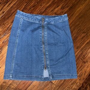 Free people denim skirt